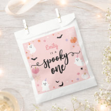 Spooky Een Halloween Leuke Ghost 1e Verjaardag