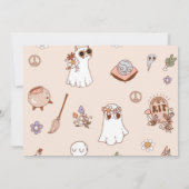 Spooky Een Halloween Leuke Ghost 1e Verjaardag Fot Kaart (Achterkant)