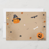 Spooky Een Halloween Leuke Ghost 1e Verjaardag Kaart (Achterkant)