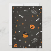 Spooky Een Halloween Leuke Ghost 1e Verjaardag Kaart (Achterkant)