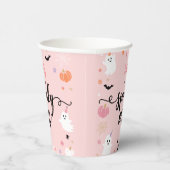 Spooky Een Halloween Leuke Ghost 1e Verjaardag Papieren Bekers (Rechts)