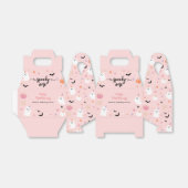 Spooky Een Halloween Schattige Roze Spook 1e Verja Bedankdoosjes (Uitgevouwen)