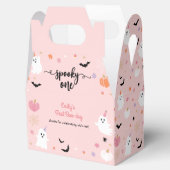 Spooky Een Halloween Schattige Roze Spook 1e Verja Bedankdoosjes (Geopend)