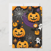 Spooky een Halloween verjaardag groovy retro Kaart (Achterkant)