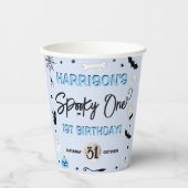 Spooky één! Jongens Halloween 1e verjaardagsfeestj Papieren Bekers (Voorkant)