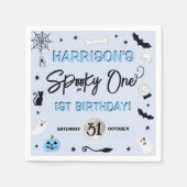 Spooky één! Jongens Halloween 1e verjaardagsfeestj Servet (Voorkant)