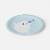 Spooky Een Leuke Ghost Halloween 1e Verjaardag Papieren Bordje (Gekanteld)