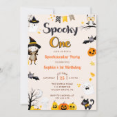 Spooky Een Leuke Halloween 1e Verjaardag Kaart (Voorkant)