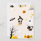 Spooky Een Leuke Halloween 1e Verjaardag Kaart (Achterkant)