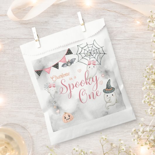 Spooky een meisje Halloween 1e verjaardag Bedankzakje (Geknipt)