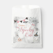 Spooky een meisje Halloween 1e verjaardag Bedankzakje (Voorkant)