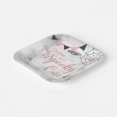 Spooky een meisje Halloween 1e verjaardag Papieren Bordje (Gebogen)