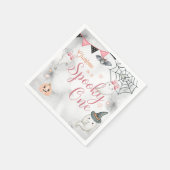 Spooky een meisje Halloween 1e verjaardag Servet (Hoek)