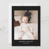 Spooky een roze Halloween foto 1e verjaardag Kaart (Achterkant)