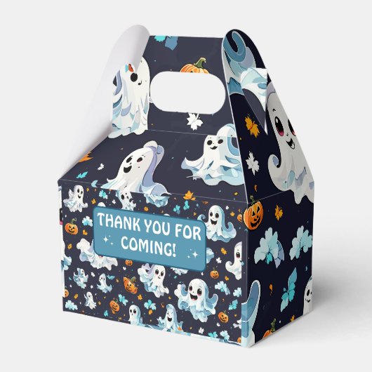 Spooky een schattig Halloween kinderen Verjaardag  Bedankdoosjes (Voorkant Zijde)