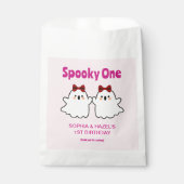 Spooky Een Schattigee Tweeling Meisjes Halloween 1 Bedankzakje (Voorkant)