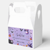 Spooky eerste verjaardag Halloween Paarse Bedankdoosjes (Geopend)