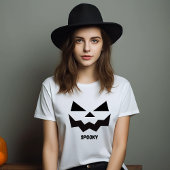 Spooky eigentijdse Halloween naam T-shirt