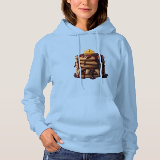 Spooky Eldritch Pancake Stack Creepy Cute Hallowee Hoodie (Voorkant)