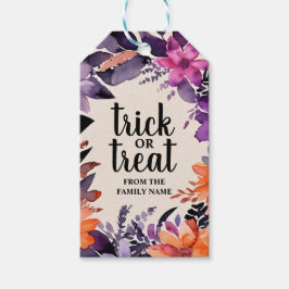 Spooky Elegance Halloween Bloemen Krans Collectie Cadeaulabel