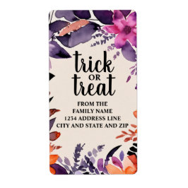 Spooky Elegance Halloween Bloemen Krans Collectie Etiket
