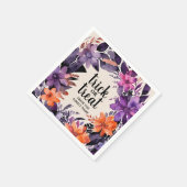 Spooky Elegance Halloween Bloemen Krans Collectie Servet (Hoek)