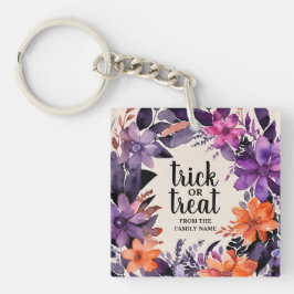 Spooky Elegance Halloween Bloemen Krans Collectie Sleutelhanger