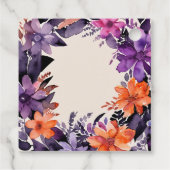 Spooky Elegance Halloween Bloemenkrans Collectie Bedankjes Labels (Achterkant)