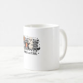 Spooky en Feral Funny Halloween Wasbeer Koffiemok (Voorkant rechts)