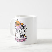 Spooky en Groovy Disco Ghosts Retro Halloween Koffiemok (Voorkant links)