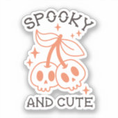 Spooky en schattig Halloween Sticker (Voorkant)