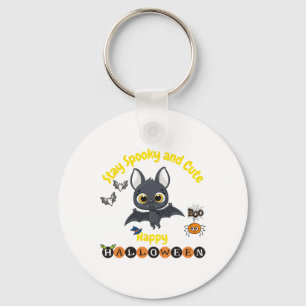 Spooky en Schattigee Halloween Bat Sleutelhanger