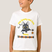 Spooky en Schattigee Halloween Bat T-shirt (Voorkant)