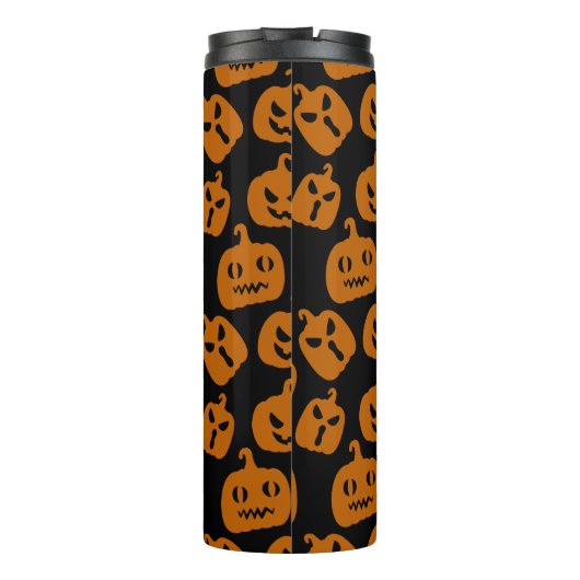 Spooky en Smile Pompoen Thermische Tumbler Thermosbeker (Achterkant)