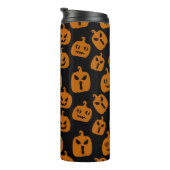Spooky en Smile Pompoen Thermische Tumbler Thermosbeker (Geroteerd rechts)