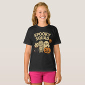 Spooky en Squad Halloween Kleding mannelijk vrouw T-shirt (Voorkant volledig)
