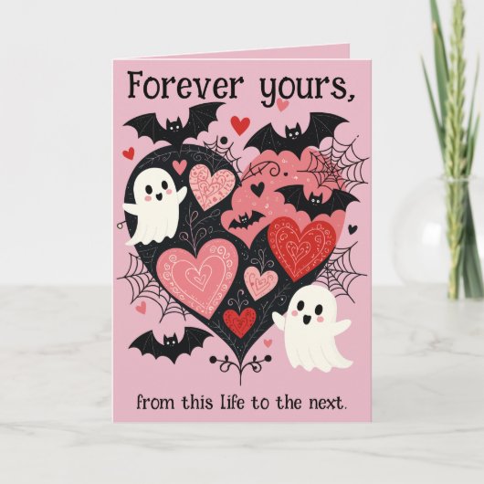 Spooky En Zoete Valloween Kaart (Voorkant)