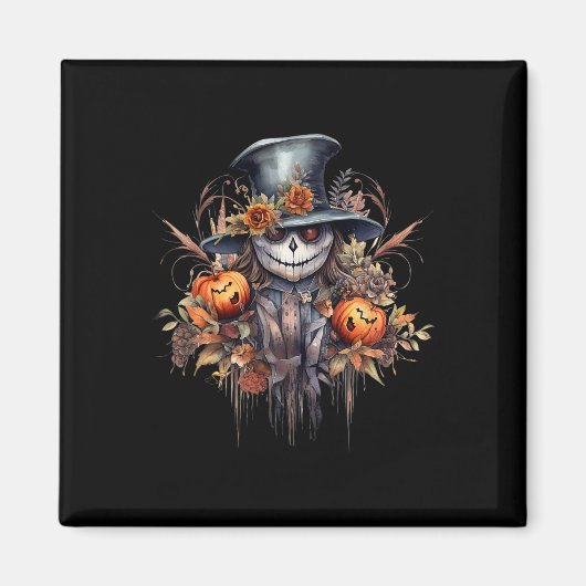 Spooky enge Halloween Ghost Magneet (Voorkant)
