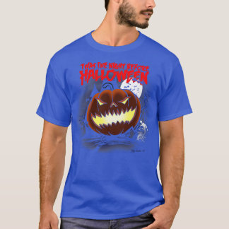 Spooky enge Halloween pompoen citaat T-shirt