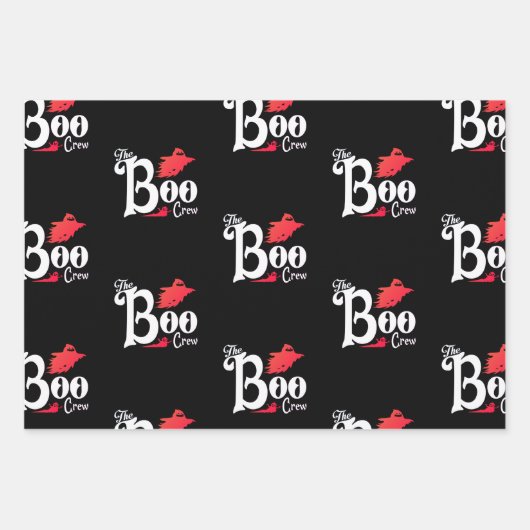 Spooky enge Halloween spook inpakpapier (Voorkant 3)