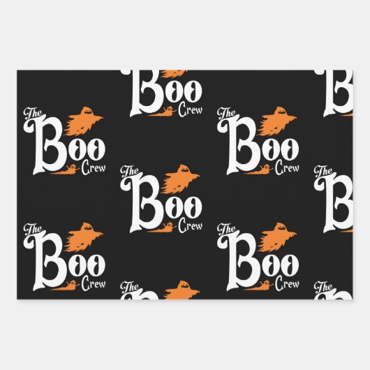 Spooky enge Halloween spook inpakpapier (Voorkant)