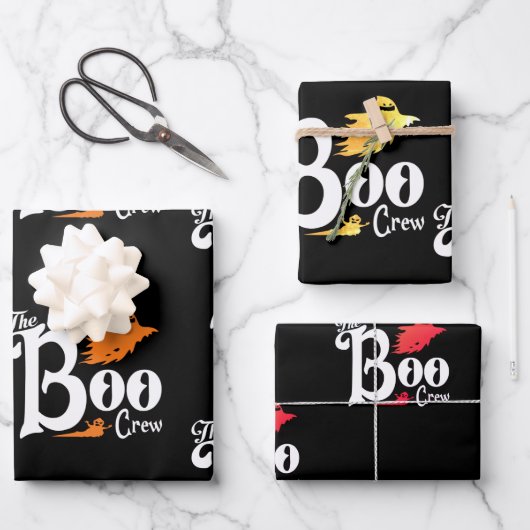 Spooky enge Halloween spook inpakpapier Vel (Voorkant)