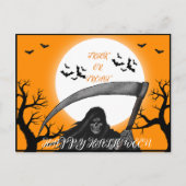 SPOOKY ENGE SCHATTIGEE TRICK OR TREAT HAPPY HALLOW FEESTDAGENKAART (Voorkant)