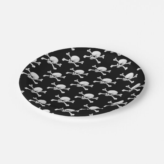 SPOOKY ENGE SKELET HALLOWEEN PARTY PAPIEREN BORDJE (Gekanteld)