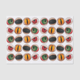 Spooky enge zombie gothische ogen halloween zwart tissuepapier