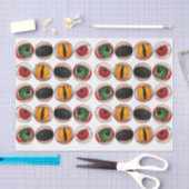 Spooky enge zombie gothische ogen halloween zwart tissuepapier (Craft)