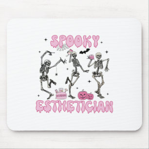 Spooky Esthetician Halloween Skelet Huidtherapie Muismat