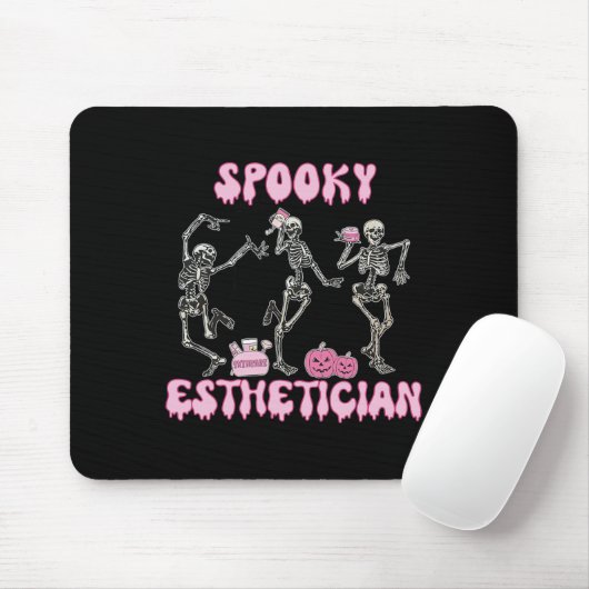 Spooky Esthetician Halloween Skelet Huidtherapie Muismat (Met muis)