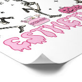 Spooky Esthetician Halloween Skelet Huidtherapie Poster (Hoek)