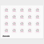 Spooky Esthetician Halloween Skelet Huidtherapie Ronde Sticker (Vel)
